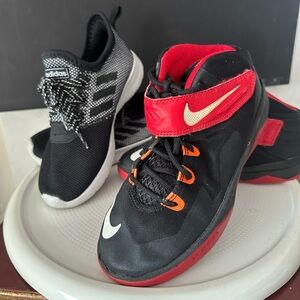 Nike Zoom Soldier 8 VIII LeBron Basketball & Adidas Sneakers Bundle
